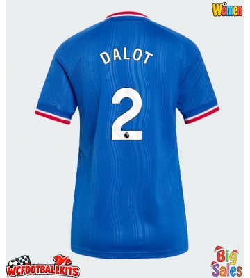 Manchester United Diogo Dalot #2 Replica Away Stadium Shirt for Women 2026-27 Short Sleeve